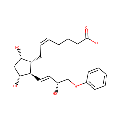 O=C(O)CCC/C=C\C[C@H]1[C@@H](O)C[C@@H](O)[C@@H]1/C=C/[C@@H](O)COc1ccccc1 ZINC000013470222