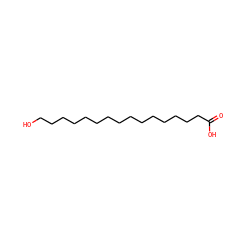 O=C(O)CCCCCCCCCCCCCCCO ZINC000003861297