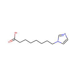 O=C(O)CCCCCCCn1ccnc1 ZINC000038337192
