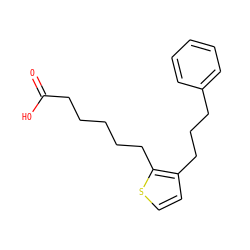 O=C(O)CCCCCc1sccc1CCCc1ccccc1 ZINC000013726613