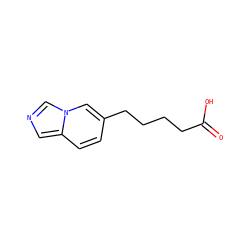 O=C(O)CCCCc1ccc2cncn2c1 ZINC000029404698