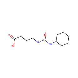 O=C(O)CCCNC(=O)NC1CCCCC1 ZINC000008754389