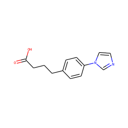 O=C(O)CCCc1ccc(-n2ccnc2)cc1 ZINC000036242045