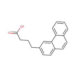 O=C(O)CCCc1ccc2ccc3ccccc3c2c1 ZINC000001598554