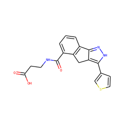 O=C(O)CCNC(=O)c1cccc2c1Cc1c-2n[nH]c1-c1ccsc1 ZINC000028896678