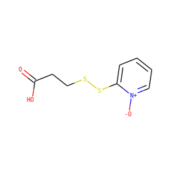 O=C(O)CCSSc1cccc[n+]1[O-] ZINC000045167604