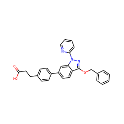 O=C(O)CCc1ccc(-c2ccc3c(OCc4ccccc4)nn(-c4ccccn4)c3c2)cc1 ZINC001772634474