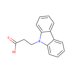 O=C(O)CCn1c2ccccc2c2ccccc21 ZINC000001841595
