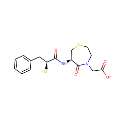 O=C(O)CN1CCSC[C@H](NC(=O)[C@@H](S)Cc2ccccc2)C1=O ZINC000026287864