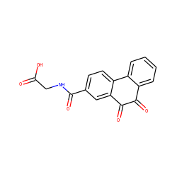 O=C(O)CNC(=O)c1ccc2c(c1)C(=O)C(=O)c1ccccc1-2 ZINC000013862825