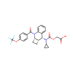 O=C(O)COC(=O)N(C1CC1)[C@H]1c2ccccc2N(C(=O)c2ccc(OC(F)(F)F)cc2)[C@H]2CC[C@H]21 ZINC000145490860