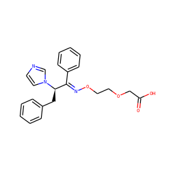 O=C(O)COCCO/N=C(\c1ccccc1)[C@@H](Cc1ccccc1)n1ccnc1 ZINC000013738927