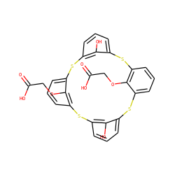 O=C(O)COc1c2cccc1sc1cccc(sc3cccc(sc4cccc(s2)c4O)c3OCC(=O)O)c1O ZINC000049762056