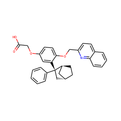 O=C(O)COc1ccc(OCc2ccc3ccccc3n2)c([C@]2(c3ccccc3)C[C@H]3CC[C@H]2C3)c1 ZINC000253666979