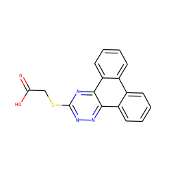 O=C(O)CSc1nnc2c3ccccc3c3ccccc3c2n1 ZINC000001573831