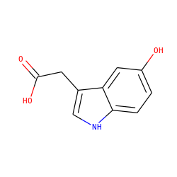 O=C(O)Cc1c[nH]c2ccc(O)cc12 ZINC000000185722