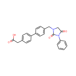 O=C(O)Cc1ccc(-c2ccc(CN3CC(=O)N(c4ccccc4)C3=O)cc2)cc1 ZINC000653783648