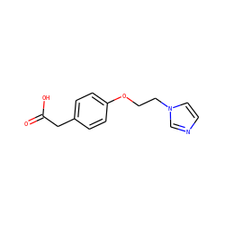 O=C(O)Cc1ccc(OCCn2ccnc2)cc1 ZINC000020253546