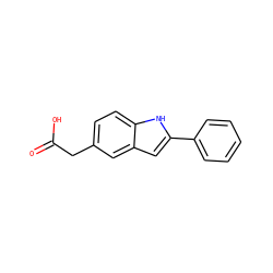 O=C(O)Cc1ccc2[nH]c(-c3ccccc3)cc2c1 ZINC000027074262