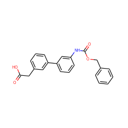 O=C(O)Cc1cccc(-c2cccc(NC(=O)OCc3ccccc3)c2)c1 ZINC000653798099