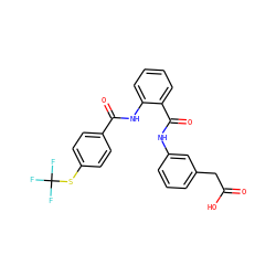 O=C(O)Cc1cccc(NC(=O)c2ccccc2NC(=O)c2ccc(SC(F)(F)F)cc2)c1 ZINC000299860043