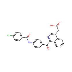 O=C(O)Cc1cnc(C(=O)c2ccc(NC(=O)c3ccc(Cl)cc3)cc2)c2ccccc12 ZINC000084616926