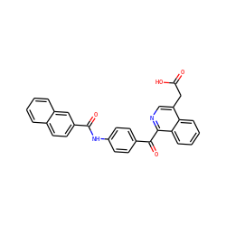 O=C(O)Cc1cnc(C(=O)c2ccc(NC(=O)c3ccc4ccccc4c3)cc2)c2ccccc12 ZINC000084635564