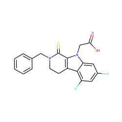 O=C(O)Cn1c2c(c3c(F)cc(F)cc31)CCN(Cc1ccccc1)C2=S ZINC000073387300