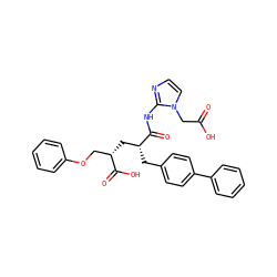 O=C(O)Cn1ccnc1NC(=O)[C@H](Cc1ccc(-c2ccccc2)cc1)C[C@@H](COc1ccccc1)C(=O)O ZINC000029306924