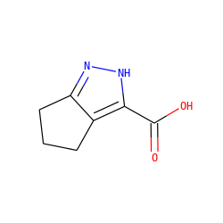 O=C(O)c1[nH]nc2c1CCC2 ZINC000008996233