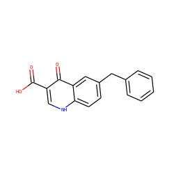 O=C(O)c1c[nH]c2ccc(Cc3ccccc3)cc2c1=O ZINC000013682461