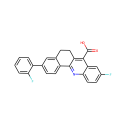 O=C(O)c1c2c(nc3ccc(F)cc13)-c1ccc(-c3ccccc3F)cc1CC2 ZINC000001540438