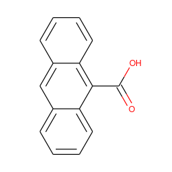 O=C(O)c1c2ccccc2cc2ccccc12 ZINC000000391311