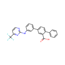 O=C(O)c1cc(-c2cccc(Nc3nccc(C(F)(F)F)n3)c2)ccc1-c1ccccc1 ZINC001772590280