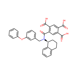 O=C(O)c1cc(C(=O)O)c(C(=O)N(Cc2cccc(Oc3ccccc3)c2)[C@H]2CCCc3ccccc32)cc1C(=O)O ZINC000003990058