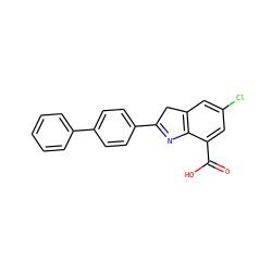 O=C(O)c1cc(Cl)cc2c1N=C(c1ccc(-c3ccccc3)cc1)C2 ZINC000261144452