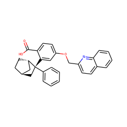 O=C(O)c1ccc(OCc2ccc3ccccc3n2)cc1[C@@]1(c2ccccc2)C[C@H]2CC[C@H]1C2 ZINC000253664482