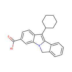 O=C(O)c1ccc2c(C3CCCCC3)c3n(c2c1)Cc1ccccc1-3 ZINC000036350481