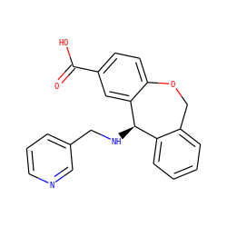 O=C(O)c1ccc2c(c1)[C@H](NCc1cccnc1)c1ccccc1CO2 ZINC000003801381