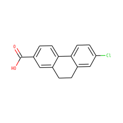 O=C(O)c1ccc2c(c1)CCc1cc(Cl)ccc1-2 ZINC000027550894