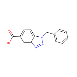 O=C(O)c1ccc2c(c1)nnn2Cc1ccccc1 ZINC000013681563