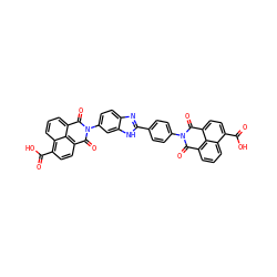 O=C(O)c1ccc2c3c(cccc13)C(=O)N(c1ccc(-c3nc4ccc(N5C(=O)c6cccc7c(C(=O)O)ccc(c67)C5=O)cc4[nH]3)cc1)C2=O ZINC000072126768