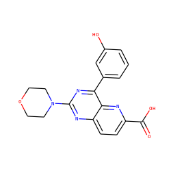 O=C(O)c1ccc2nc(N3CCOCC3)nc(-c3cccc(O)c3)c2n1 ZINC000143059476