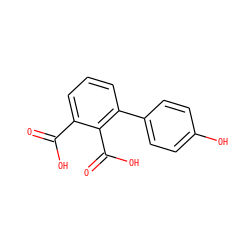 O=C(O)c1cccc(-c2ccc(O)cc2)c1C(=O)O ZINC000045245841