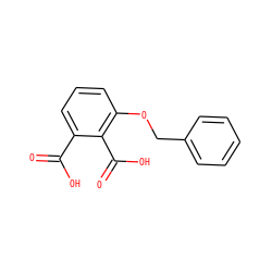 O=C(O)c1cccc(OCc2ccccc2)c1C(=O)O ZINC000096911029