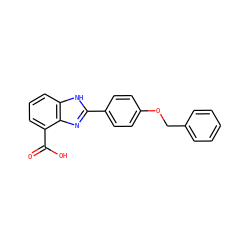 O=C(O)c1cccc2[nH]c(-c3ccc(OCc4ccccc4)cc3)nc12 ZINC000113982569