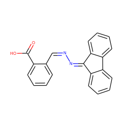 O=C(O)c1ccccc1/C=N\N=C1c2ccccc2-c2ccccc21 ZINC000013703967