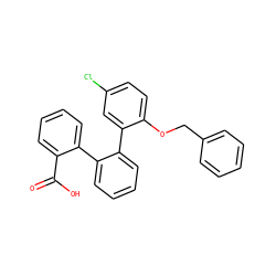 O=C(O)c1ccccc1-c1ccccc1-c1cc(Cl)ccc1OCc1ccccc1 ZINC000040848408