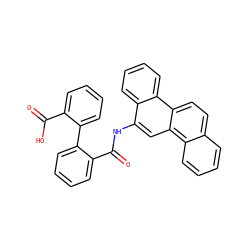 O=C(O)c1ccccc1-c1ccccc1C(=O)Nc1cc2c3ccccc3ccc2c2ccccc12 ZINC000001717024