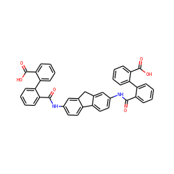 O=C(O)c1ccccc1-c1ccccc1C(=O)Nc1ccc2c(c1)Cc1cc(NC(=O)c3ccccc3-c3ccccc3C(=O)O)ccc1-2 ZINC000058558761